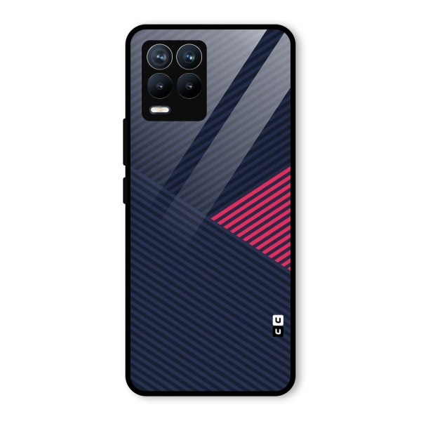 Criscros Stripes Glass Back Case for Realme 8 Pro