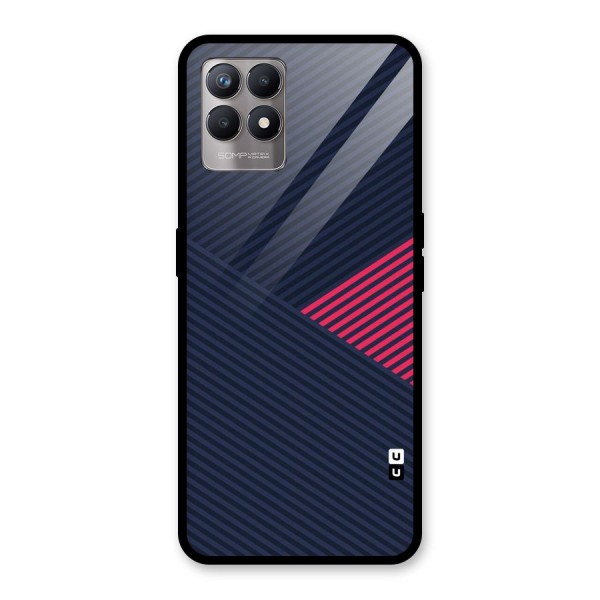 Criscros Stripes Glass Back Case for Realme 8i