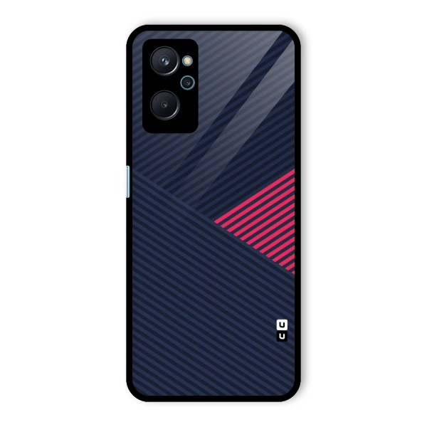 Criscros Stripes Glass Back Case for Realme 9i