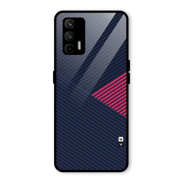 Criscros Stripes Glass Back Case for Realme X7 Max