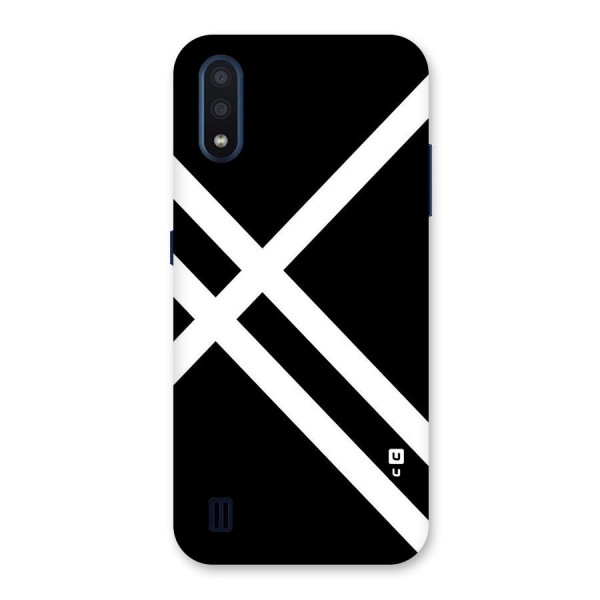 CrissCross Lines Back Case for Galaxy M01