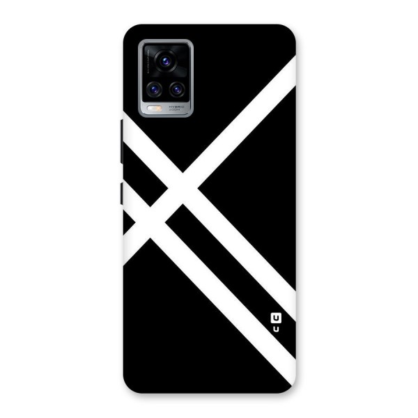 CrissCross Lines Back Case for Vivo V20 Pro