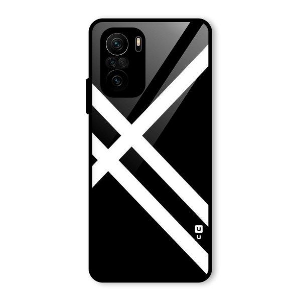 CrissCross Lines Glass Back Case for Mi 11X Pro