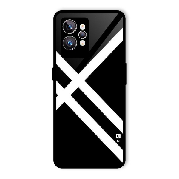 CrissCross Lines Glass Back Case for Realme GT2 Pro