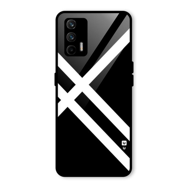 CrissCross Lines Glass Back Case for Realme GT 5G