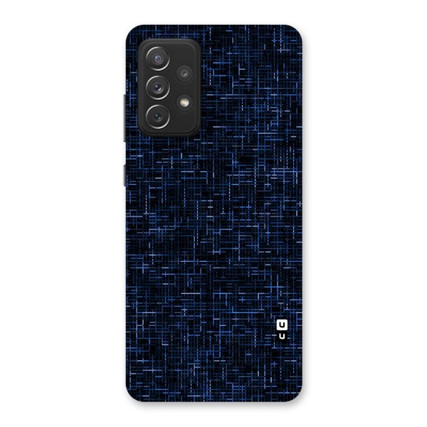 Criss Cross Blue Pattern Back Case for Galaxy A72