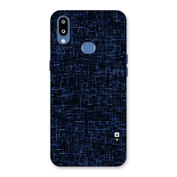 Criss Cross Blue Pattern Back Case for Galaxy M01s