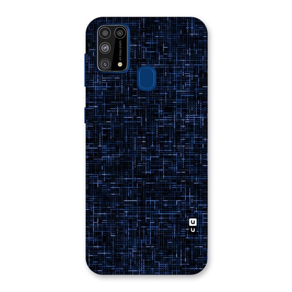 Criss Cross Blue Pattern Back Case for Galaxy M31