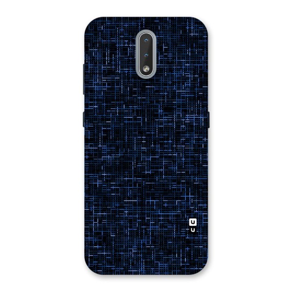 Criss Cross Blue Pattern Back Case for Nokia 2.3