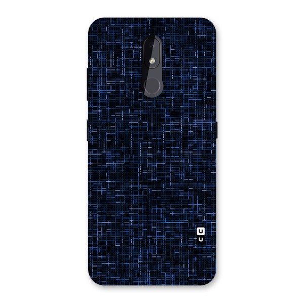 Criss Cross Blue Pattern Back Case for Nokia 3.2