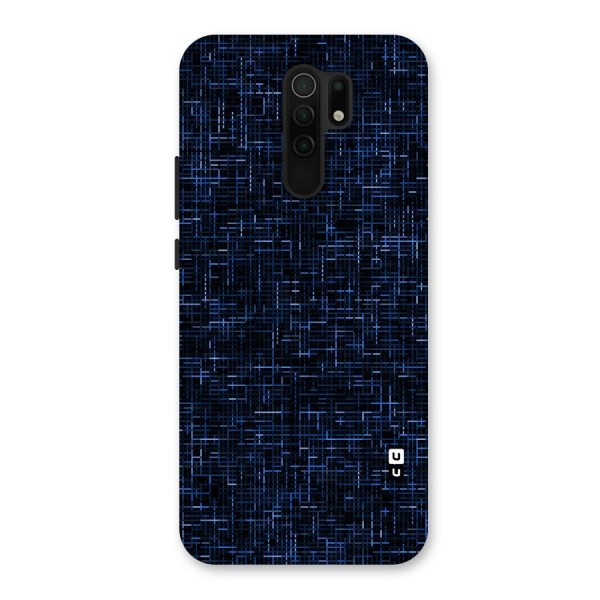 Criss Cross Blue Pattern Back Case for Poco M2