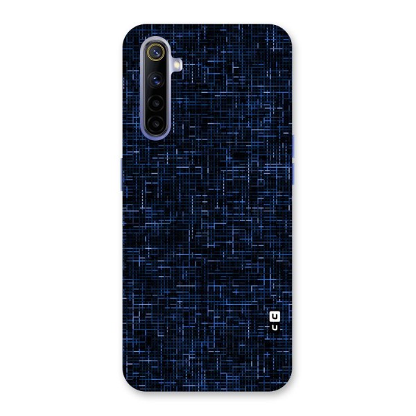 Criss Cross Blue Pattern Back Case for Realme 6