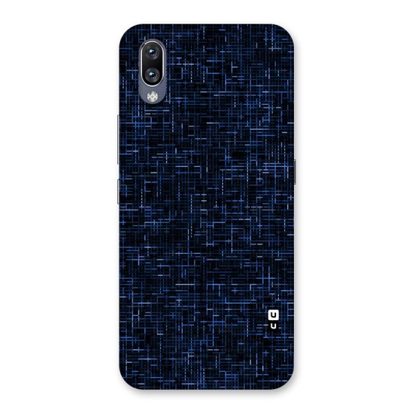 Criss Cross Blue Pattern Back Case for Vivo NEX