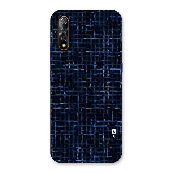 Criss Cross Blue Pattern Back Case for Vivo Z1x