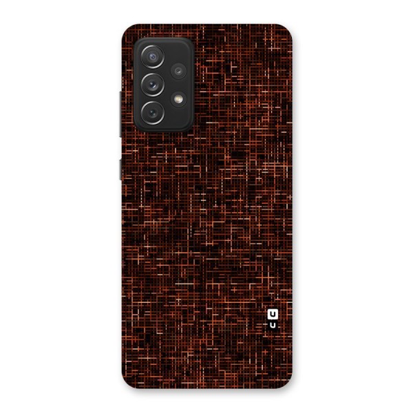 Criss Cross Brownred Pattern Back Case for Galaxy A72