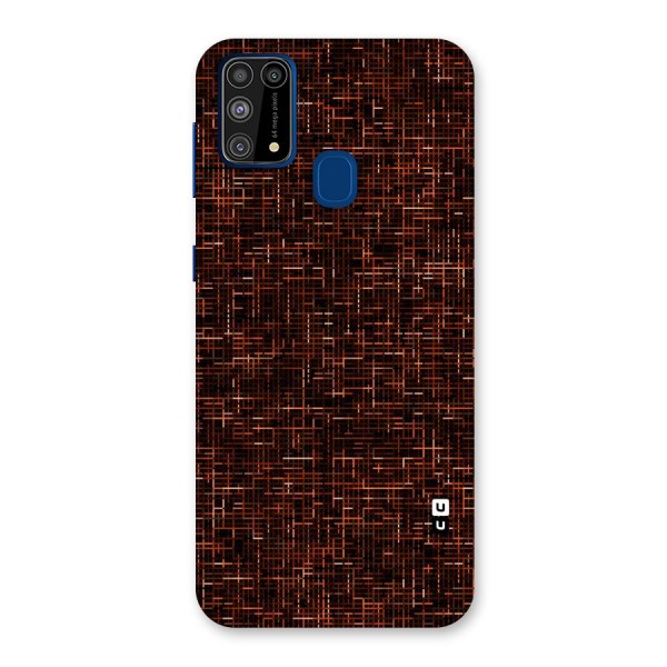 Criss Cross Brownred Pattern Back Case for Galaxy F41