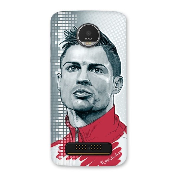 Cristiano Ronaldo Sketch Back Case for Moto Z Play