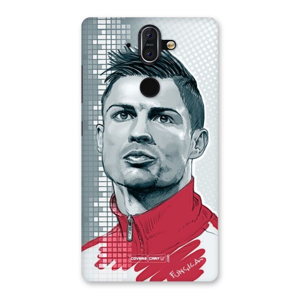 Cristiano Ronaldo Sketch Back Case for Nokia 8 Sirocco