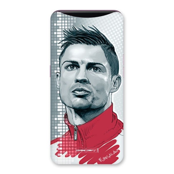 Cristiano Ronaldo Sketch Back Case for Oppo Find X