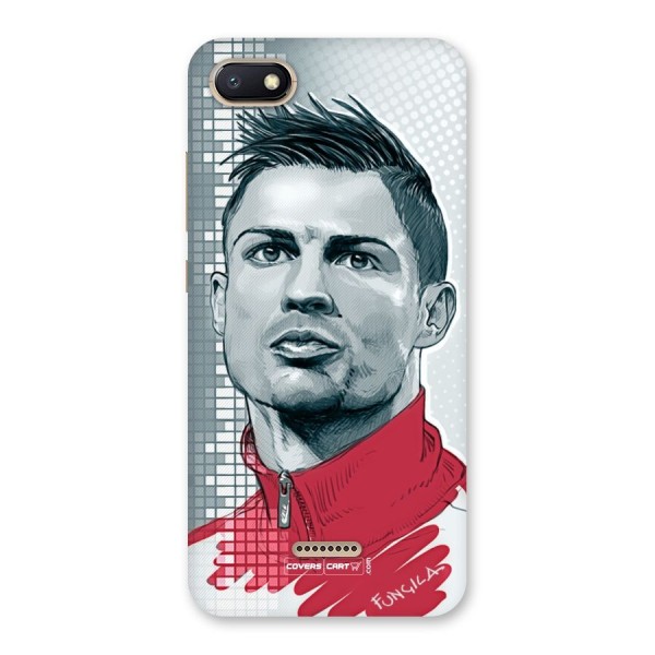 Cristiano Ronaldo Sketch Back Case for Redmi 6A