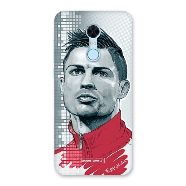 Cristiano Ronaldo Sketch Back Case for Redmi Note 5