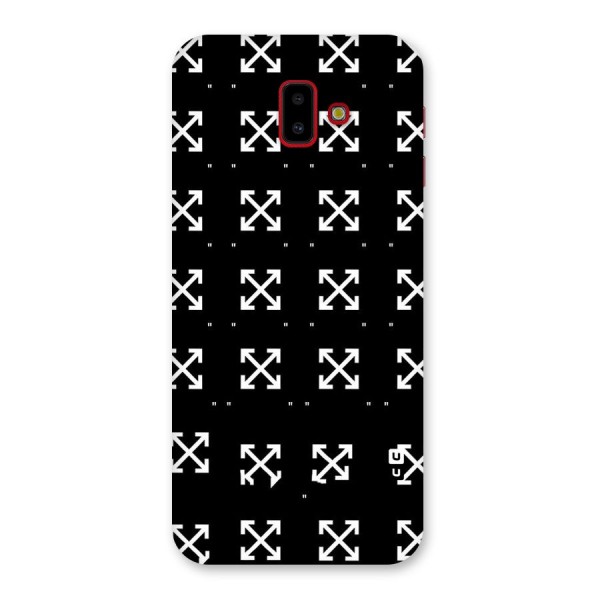 Cross Arrow Black Back Case for Galaxy J6 Plus