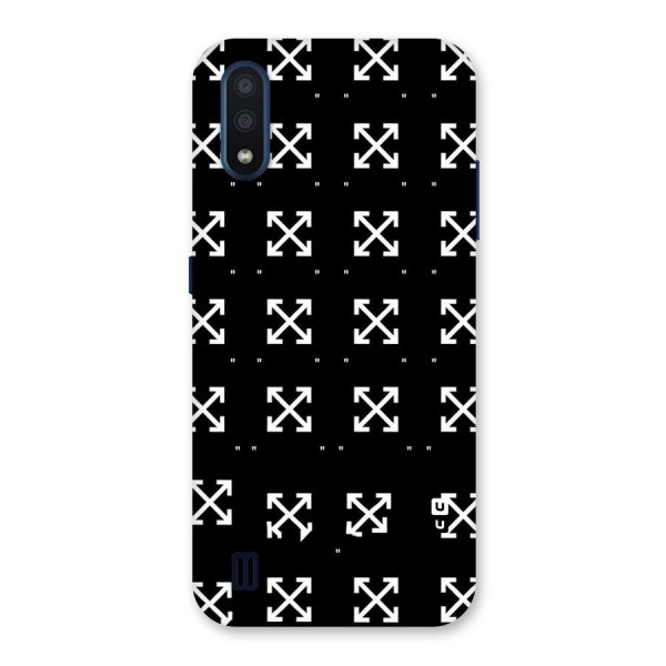 Cross Arrow Black Back Case for Galaxy M01