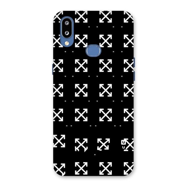 Cross Arrow Black Back Case for Galaxy M01s