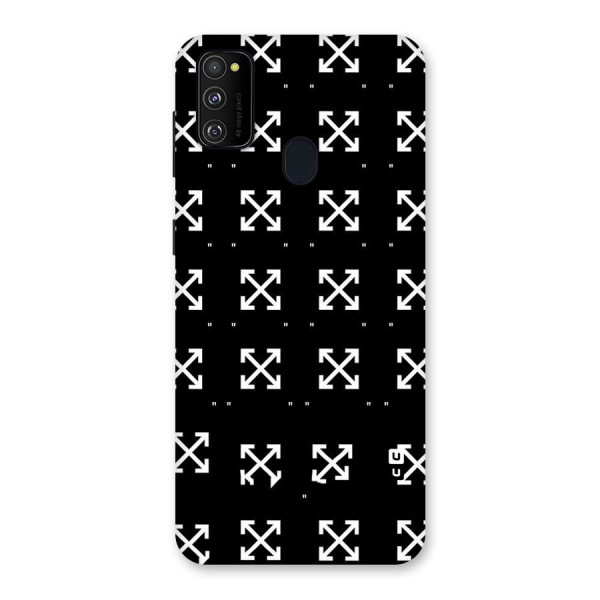 Cross Arrow Black Back Case for Galaxy M21