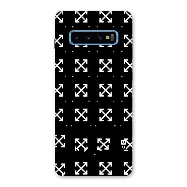 Cross Arrow Black Back Case for Galaxy S10 Plus