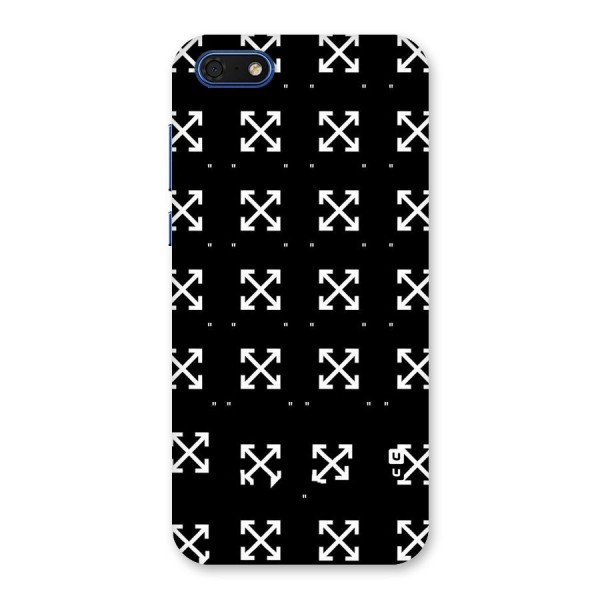 Cross Arrow Black Back Case for Honor 7s