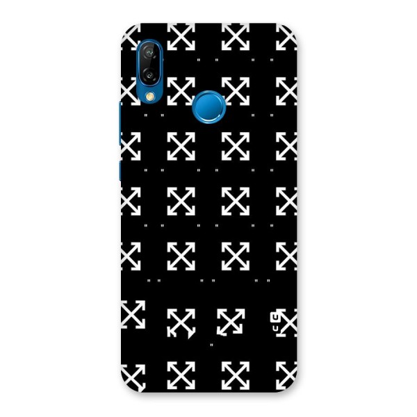 Cross Arrow Black Back Case for Huawei P20 Lite