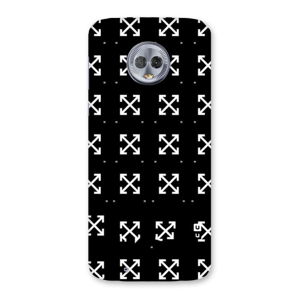 Cross Arrow Black Back Case for Moto G6