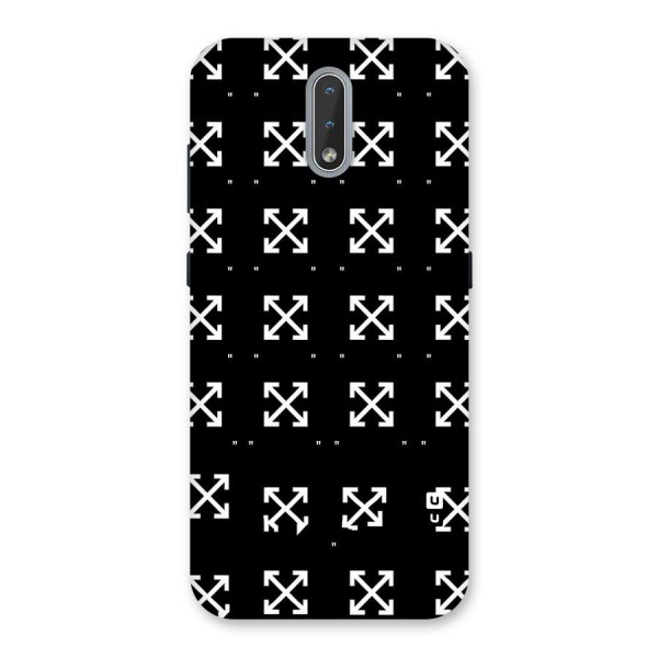 Cross Arrow Black Back Case for Nokia 2.3