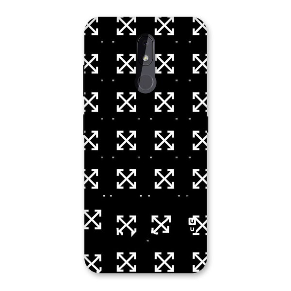 Cross Arrow Black Back Case for Nokia 3.2