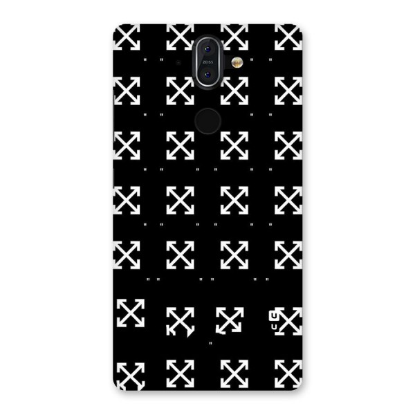 Cross Arrow Black Back Case for Nokia 8 Sirocco