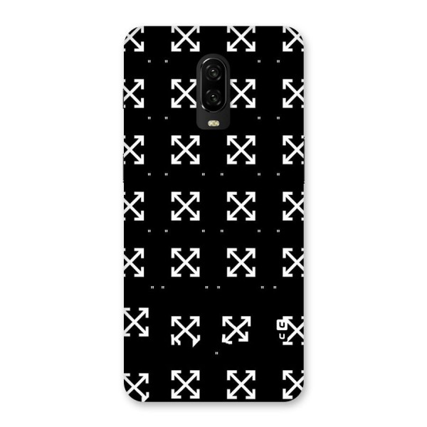 Cross Arrow Black Back Case for OnePlus 6T