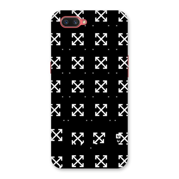 Cross Arrow Black Back Case for Oppo A3s