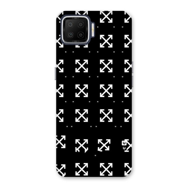 Cross Arrow Black Back Case for Oppo F17