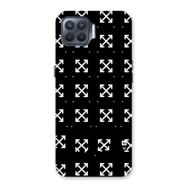 Cross Arrow Black Back Case for Oppo F17 Pro