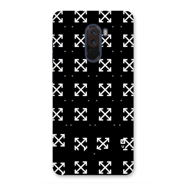 Cross Arrow Black Back Case for Poco F1