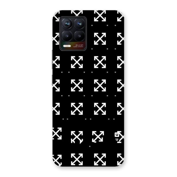 Cross Arrow Black Back Case for Realme 8