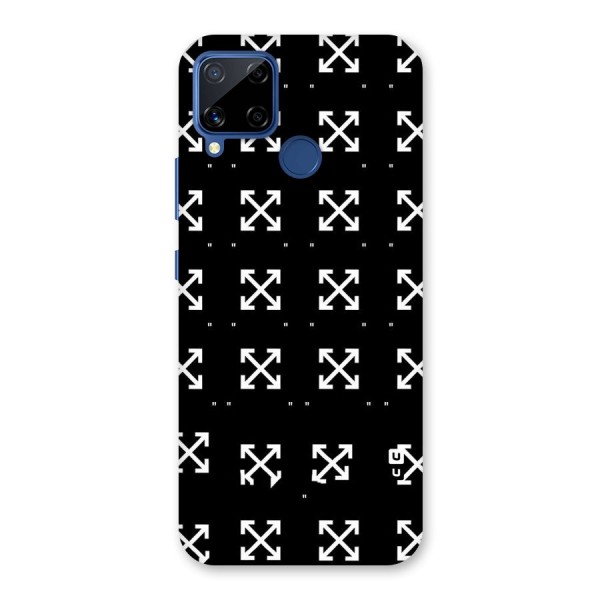 Cross Arrow Black Back Case for Realme C12