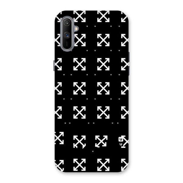 Cross Arrow Black Back Case for Realme C3