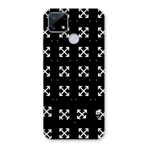 Cross Arrow Black Back Case for Realme Narzo 20