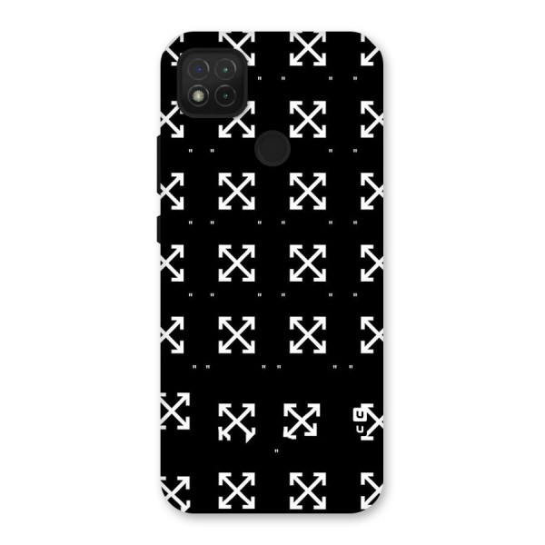 Cross Arrow Black Back Case for Redmi 9C