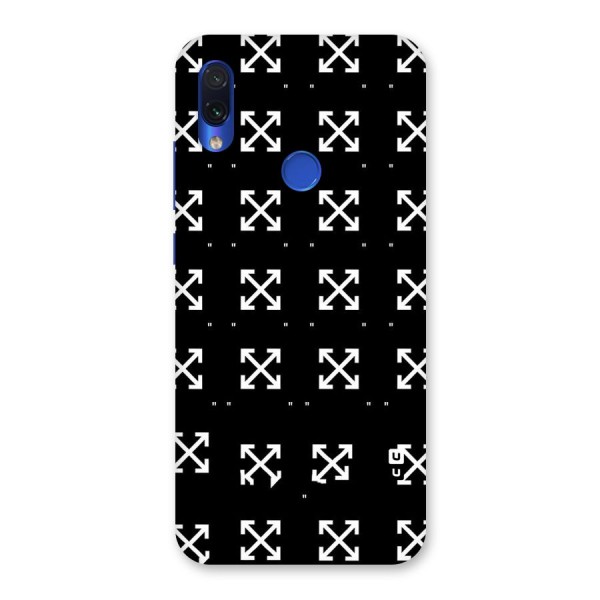 Cross Arrow Black Back Case for Redmi Note 7