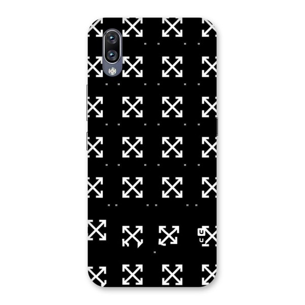 Cross Arrow Black Back Case for Vivo NEX