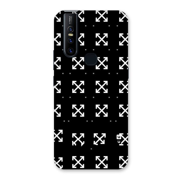 Cross Arrow Black Back Case for Vivo V15