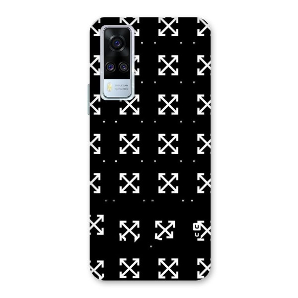 Cross Arrow Black Back Case for Vivo Y31